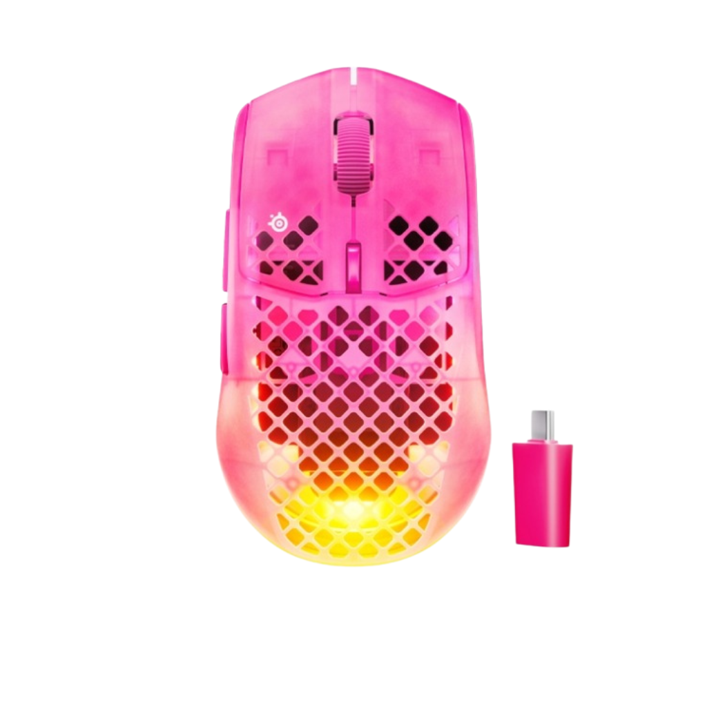 เม้าส์เกมมิ่งไร้สาย STEELSERIES AEROX 3 WIRELESS GEN 2 - GHOST